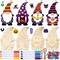 Gnome Ornaments Include Blank Gnome Cutout Hanging Slices, Colored Marker, Bells for Kids Christmas Tree Craft Painting DIY All Festival(20 Sets)